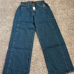 Lioness Dark Blue Flare Jeans